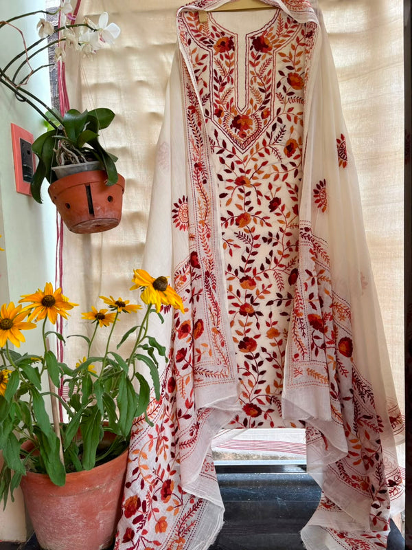 Phulkari Suit in Pure Cotton