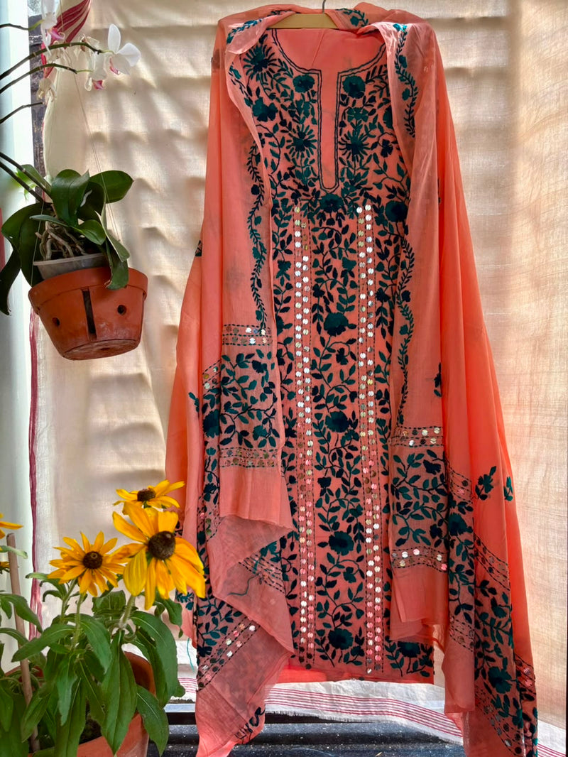 Phulkari Suit in Pure Cotton