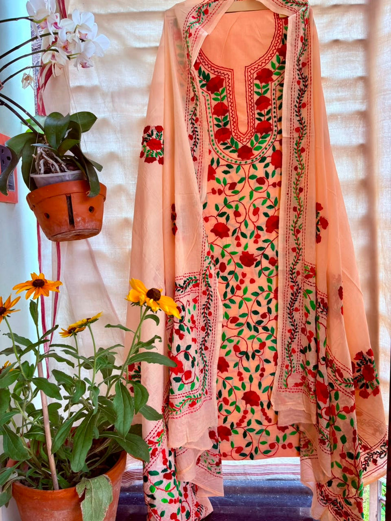 Phulkari Suit in Pure Cotton