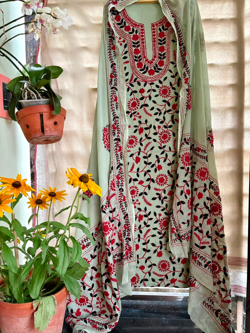 Phulkari Suit in Pure Cotton