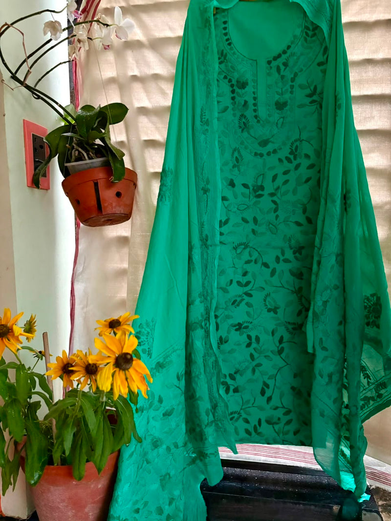 Phulkari Suit in Pure Cotton