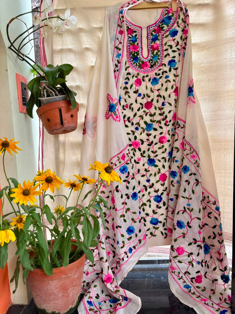 Phulkari Suit in Pure Cotton