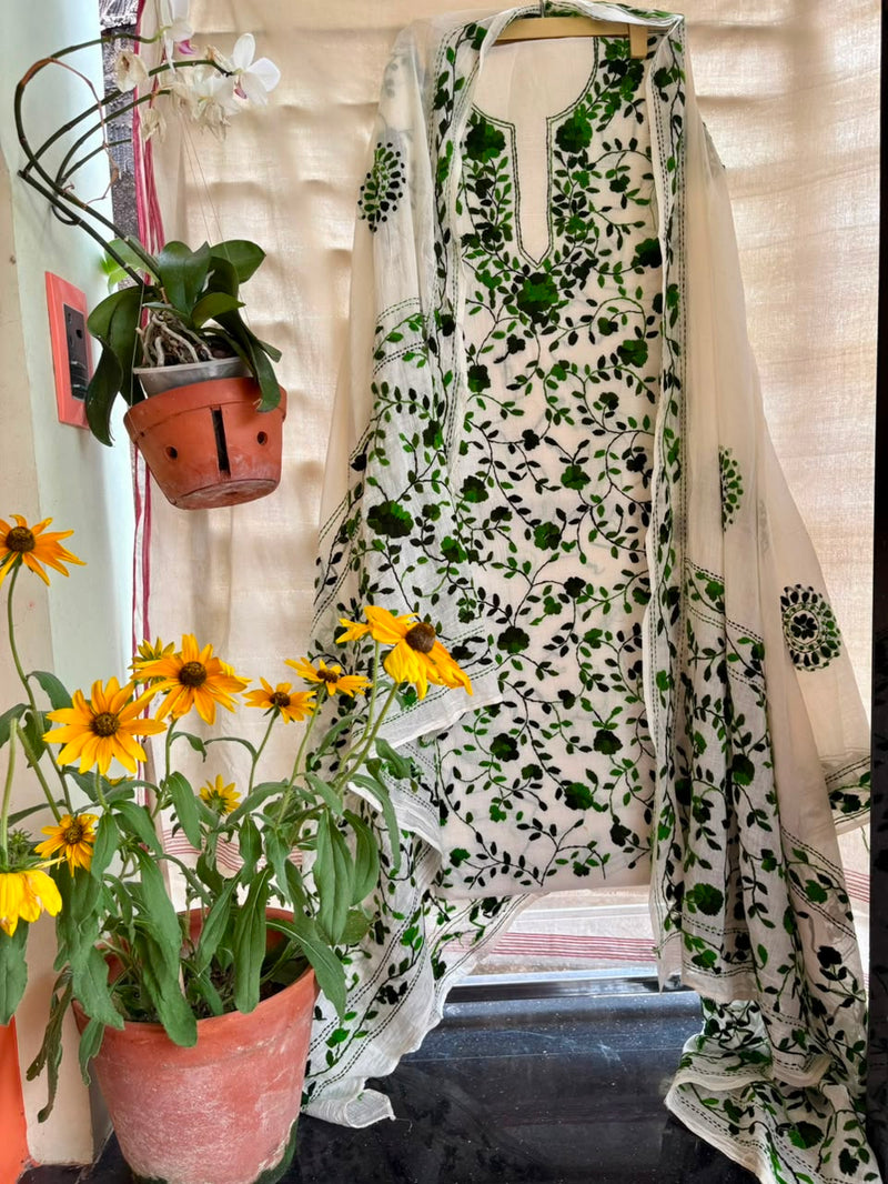 Phulkari Suit in Pure Cotton
