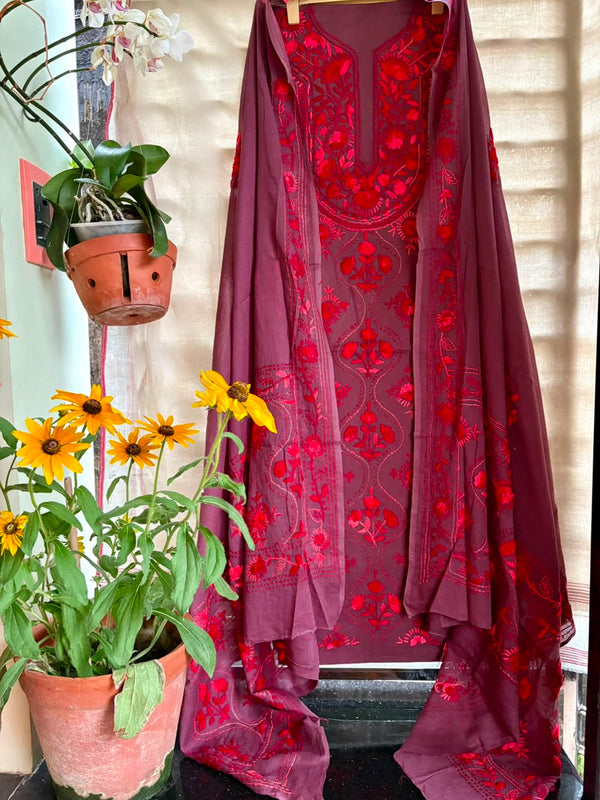 Phulkari Suit in Pure Cotton