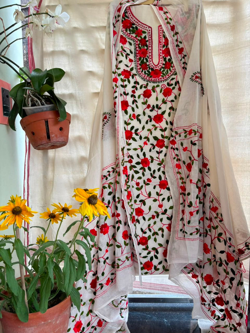 Phulkari Suit in Pure Cotton