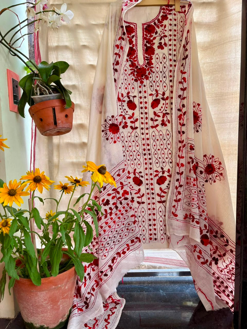 Phulkari Suit in Pure Cotton