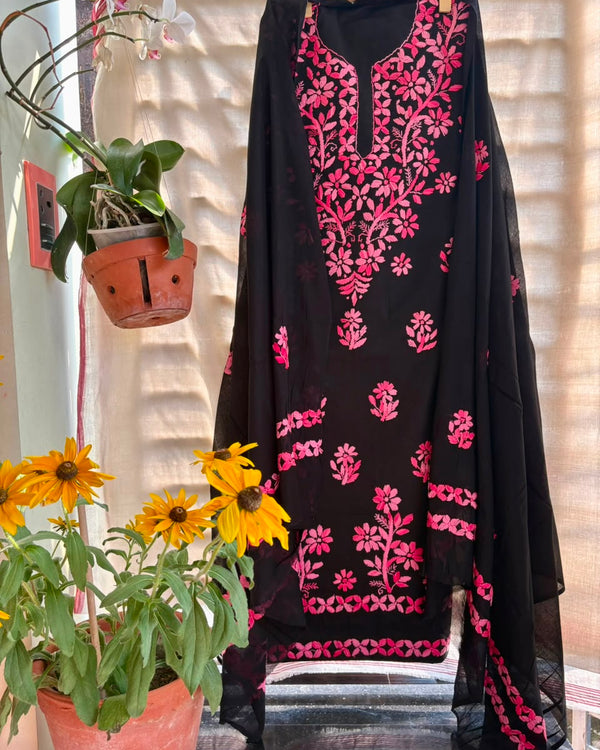 Phulkari Suit in Pure Cotton