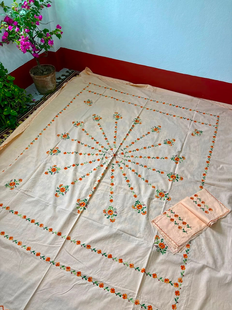 Pure Cotton Queen Size Bedsheet