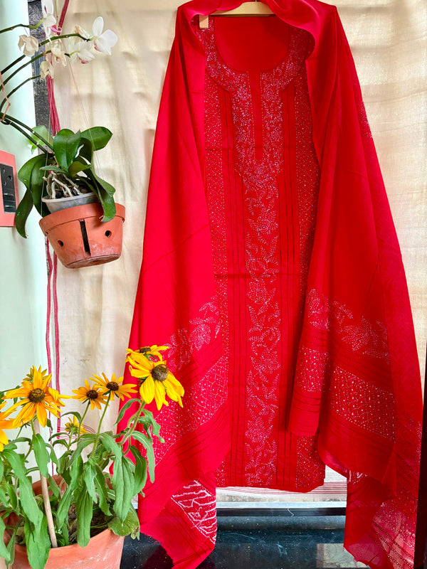 Kantha Suit in Pure Cotton