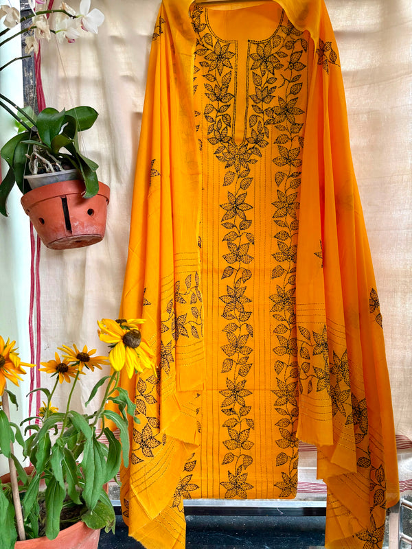 Kantha Suit in Pure Cotton