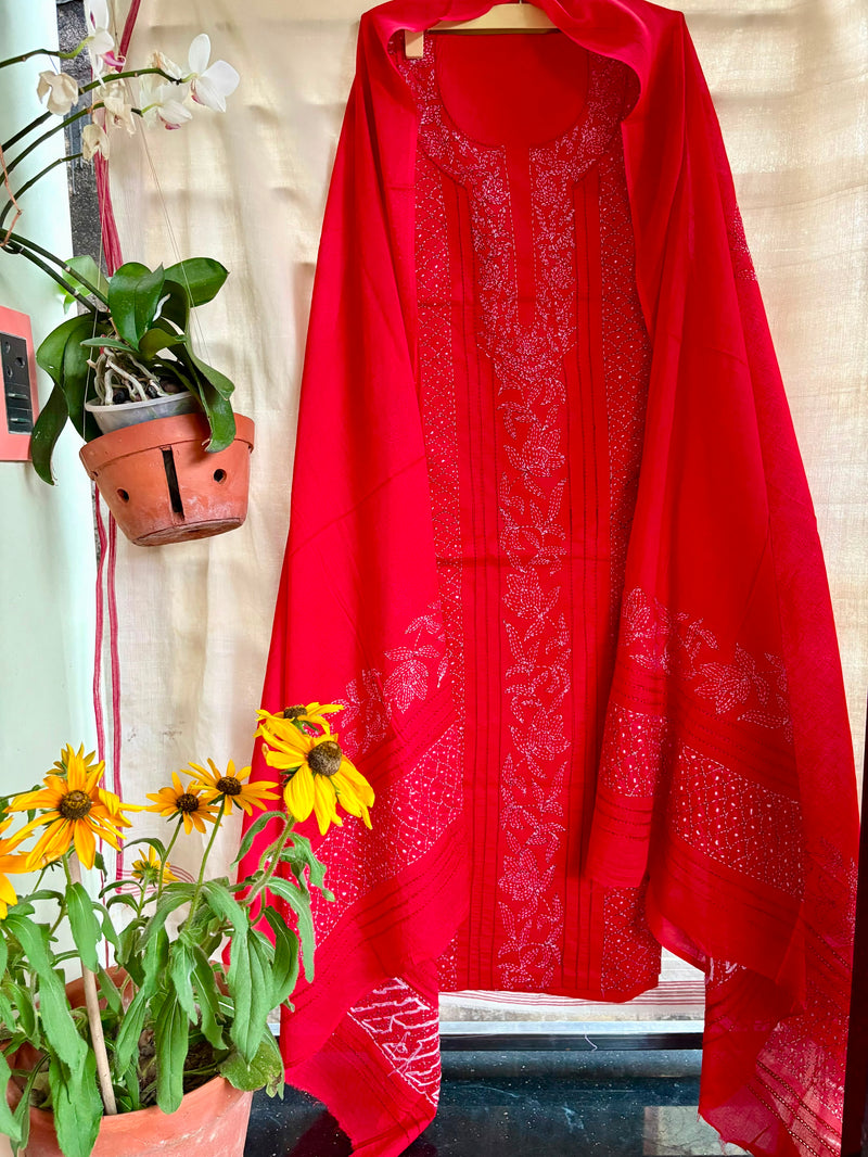 Kantha Suit in Pure Cotton