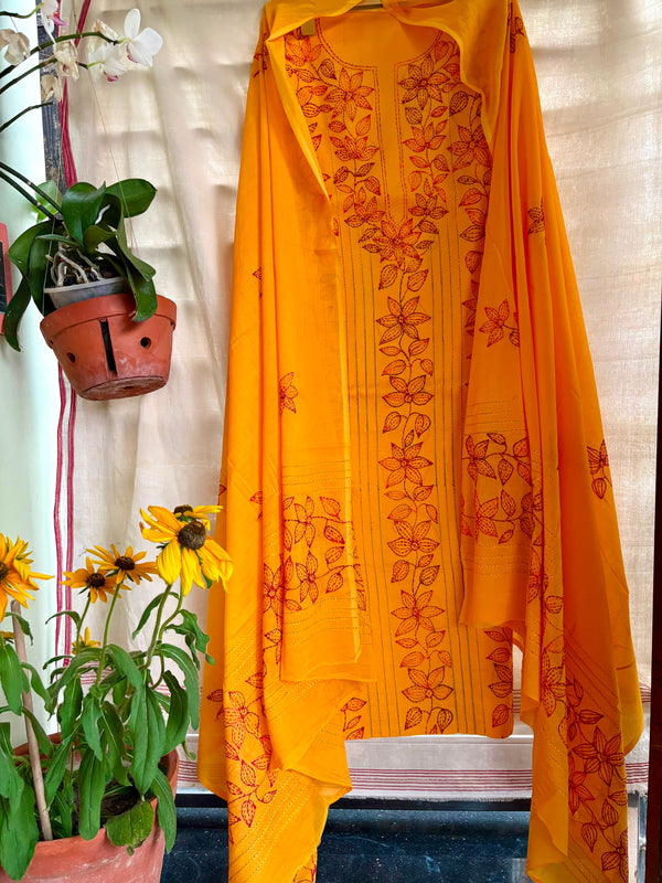 Kantha Suit in Pure Cotton