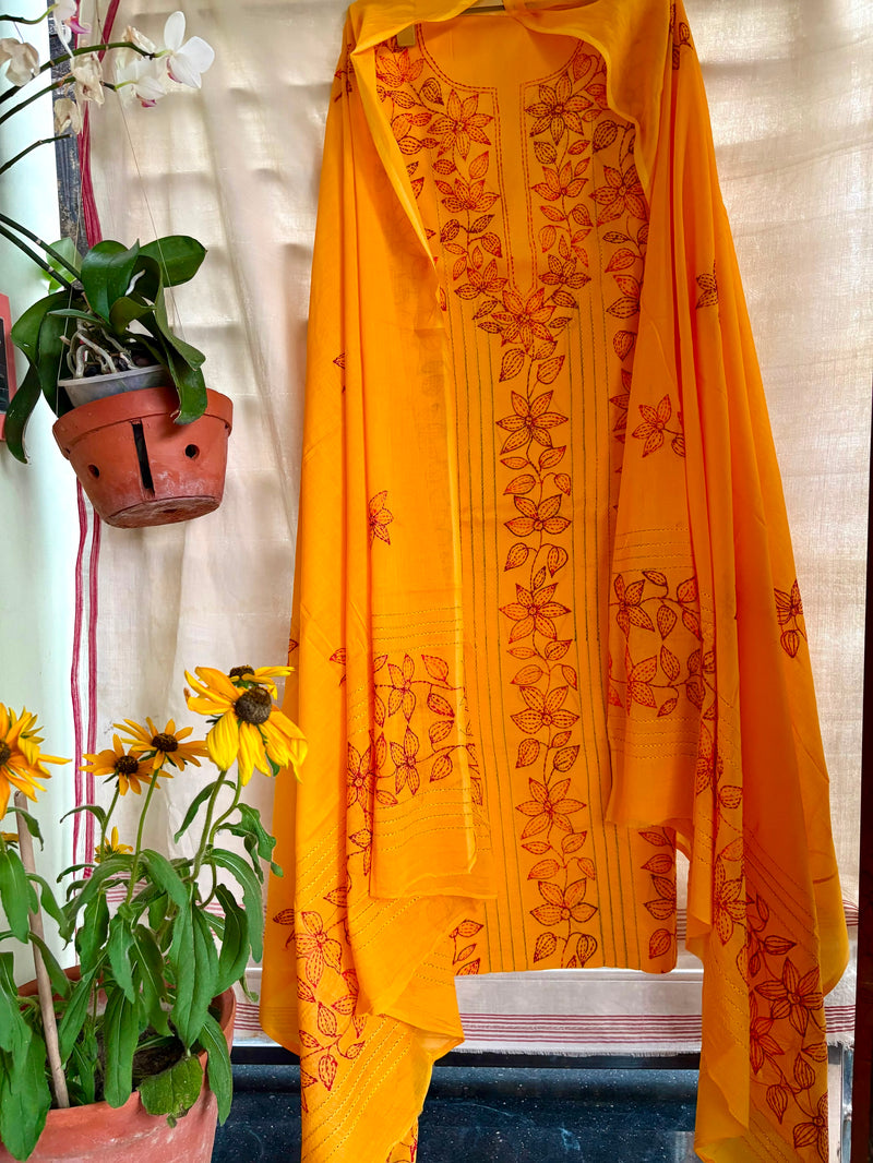 Kantha Suit in Pure Cotton