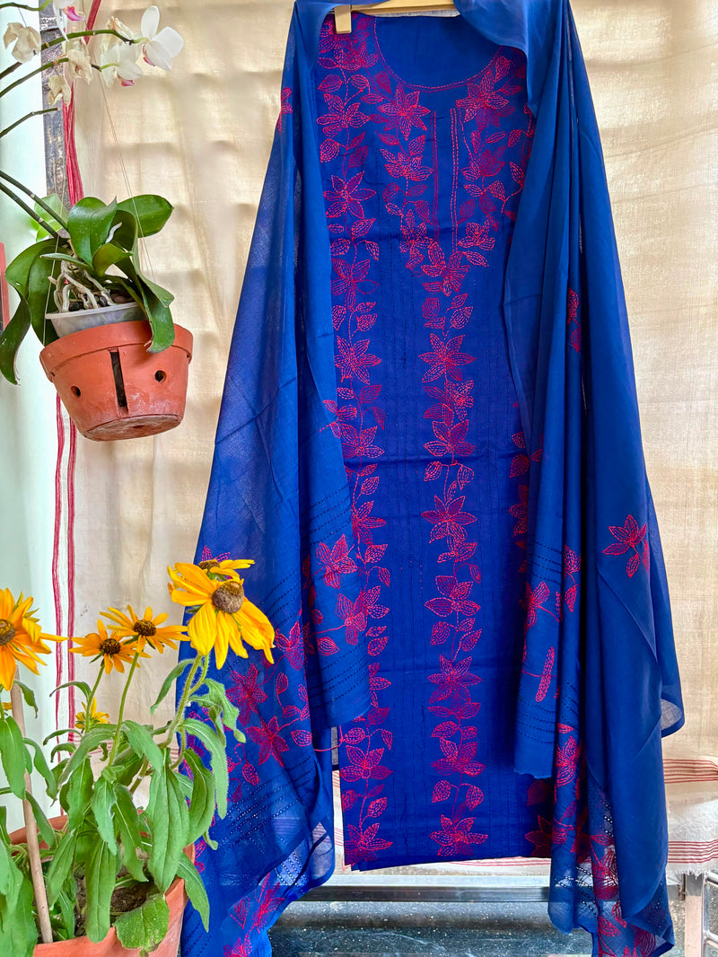 Kantha Suit in Pure Cotton