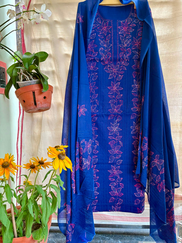 Kantha Suit in Pure Cotton