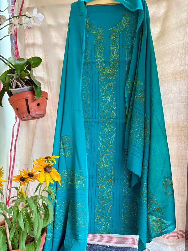 Kantha Suit in Pure Cotton