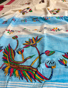 Cotton Kantha Work Saree