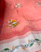 Cotton Kantha Work Saree