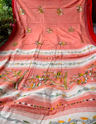 Cotton Kantha Work Saree