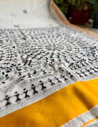 Cotton Kantha Work Saree