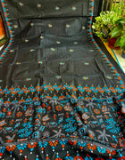 Cotton Kantha Work Saree