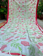 Cotton Kantha Work Saree