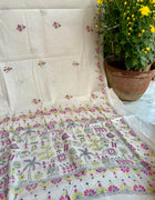 Cotton Kantha Work Saree