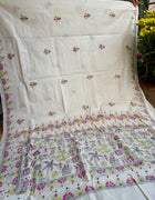 Cotton Kantha Work Saree