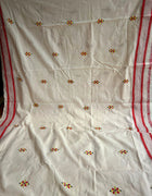 Cotton Kantha Work Saree