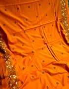 Cotton Kantha Work Saree