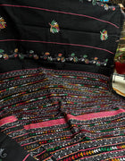 Cotton Kantha Work Saree