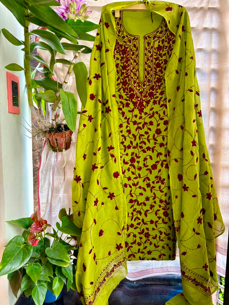 Phulkari Suit in Pure Cotton