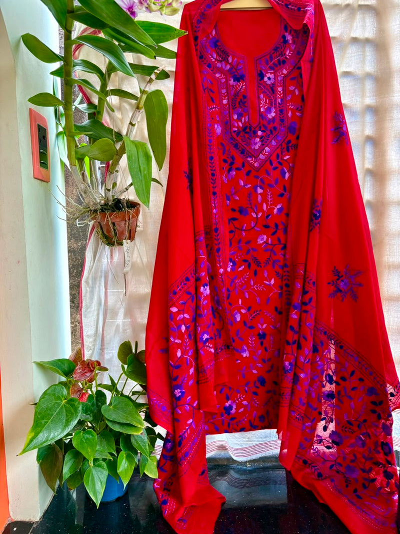 Phulkari Suit in Pure Cotton