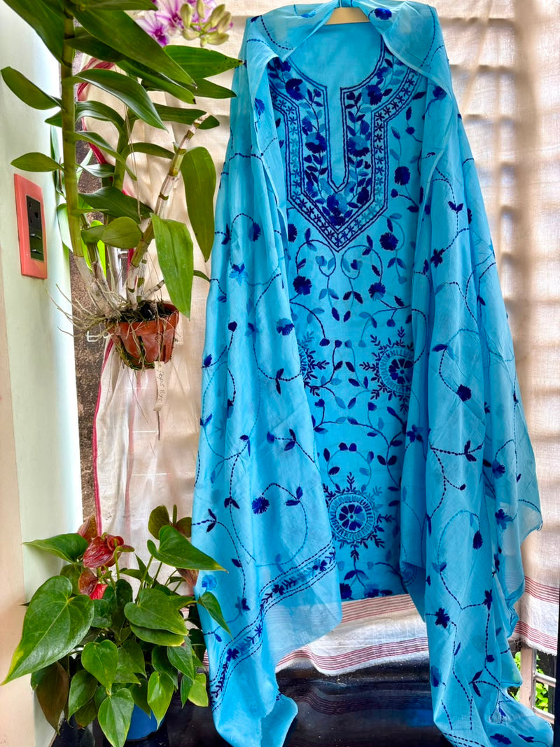 Phulkari Suit in Pure Cotton