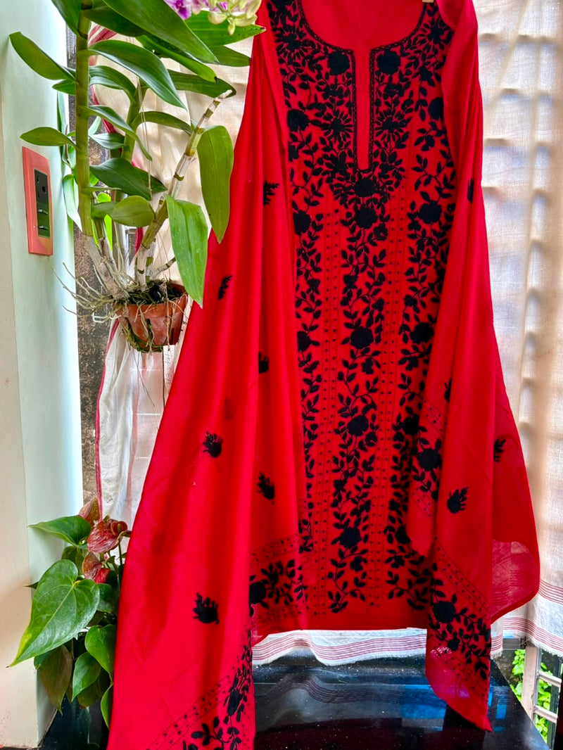 Phulkari Suit in Pure Cotton