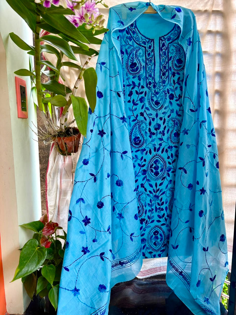 Phulkari Suit in Pure Cotton