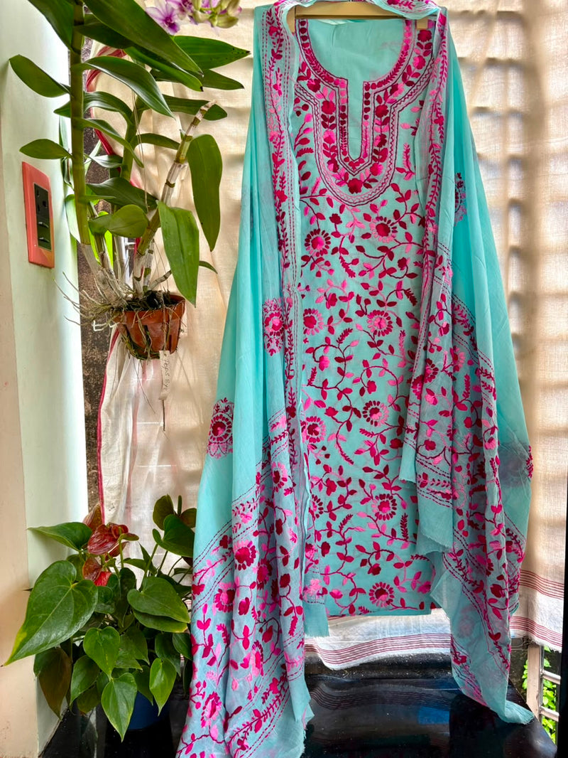 Phulkari Suit in Pure Cotton