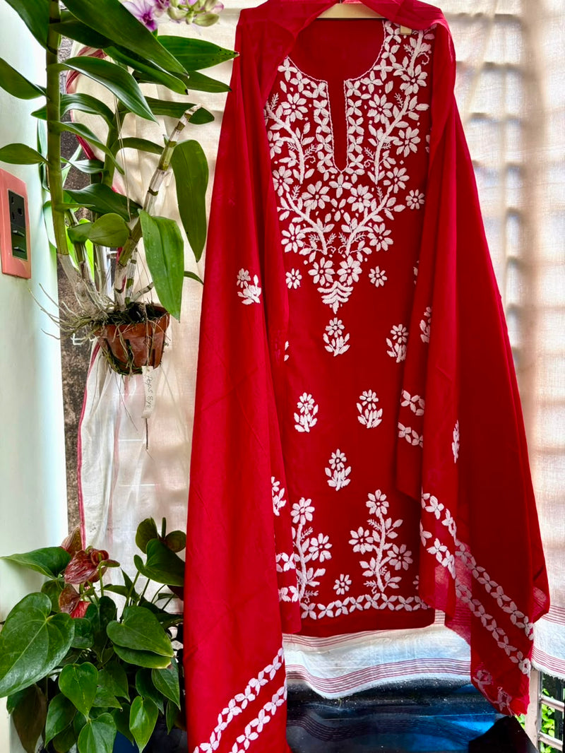 Phulkari Suit in Pure Cotton