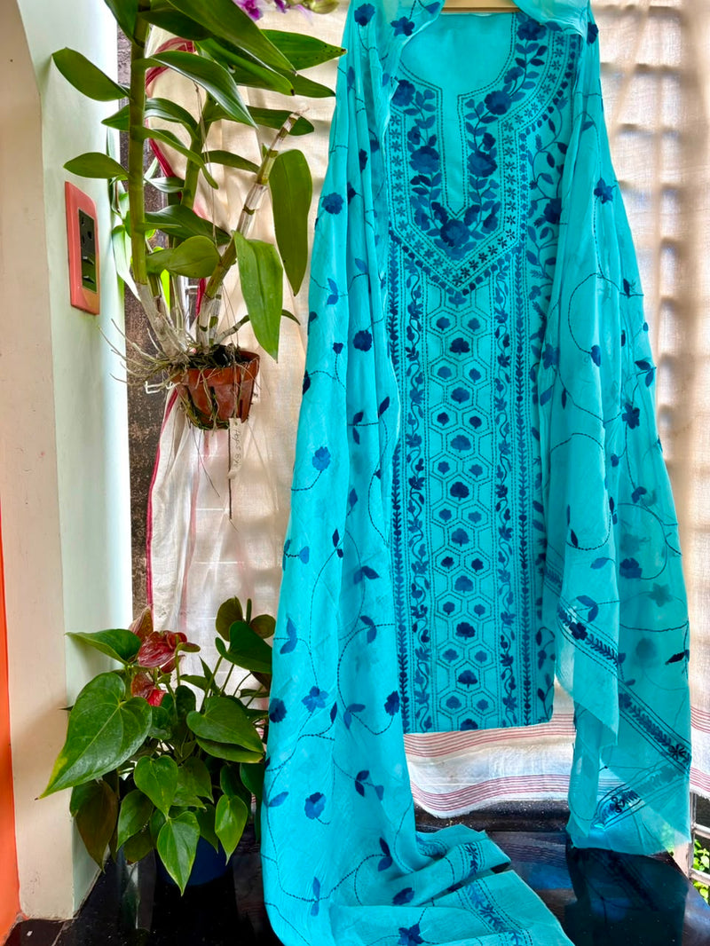 Phulkari Suit in Pure Cotton