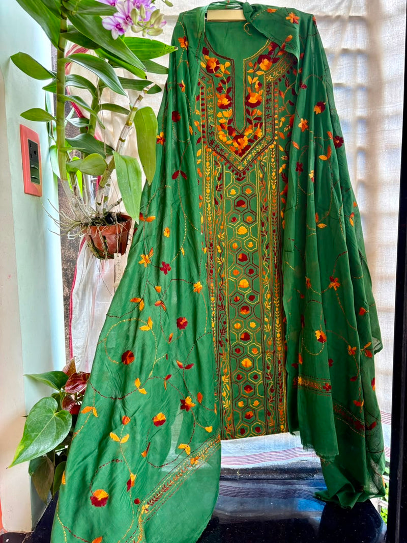 Phulkari Suit in Pure Cotton