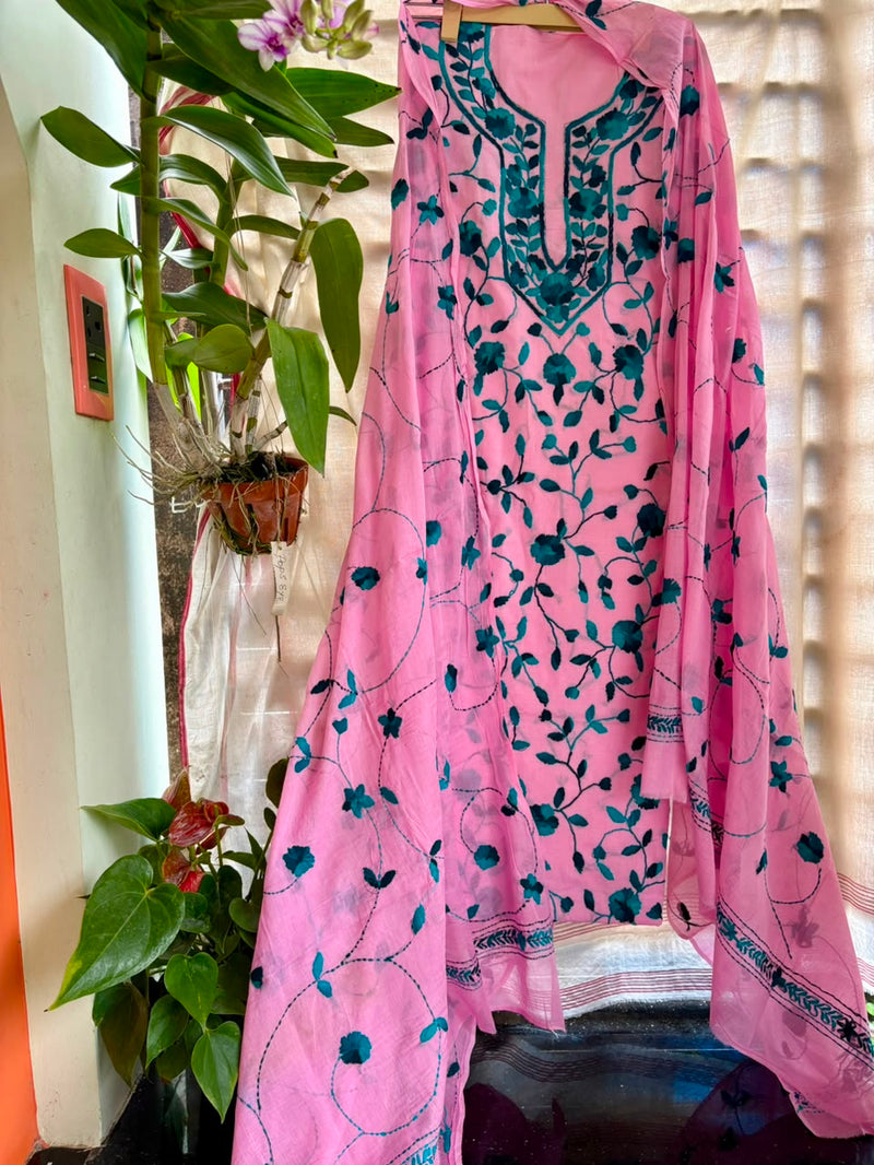 Phulkari Suit in Pure Cotton