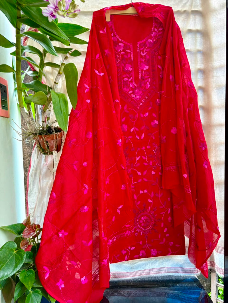Phulkari Suit in Pure Cotton