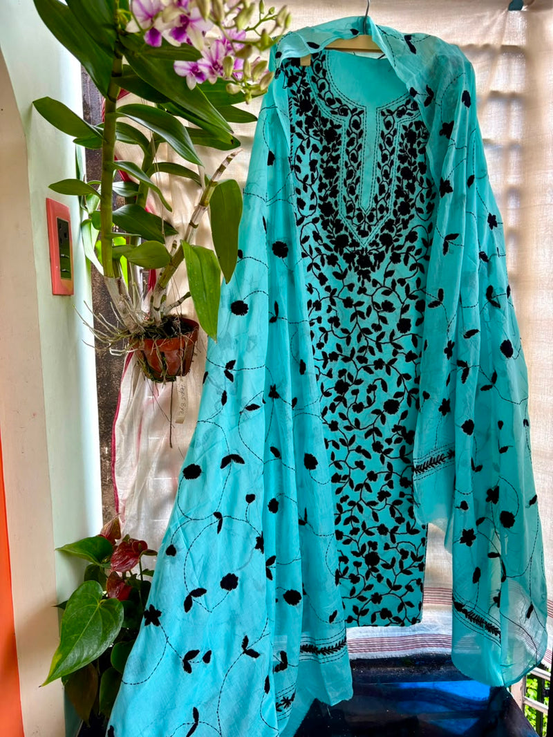 Phulkari Suit in Pure Cotton