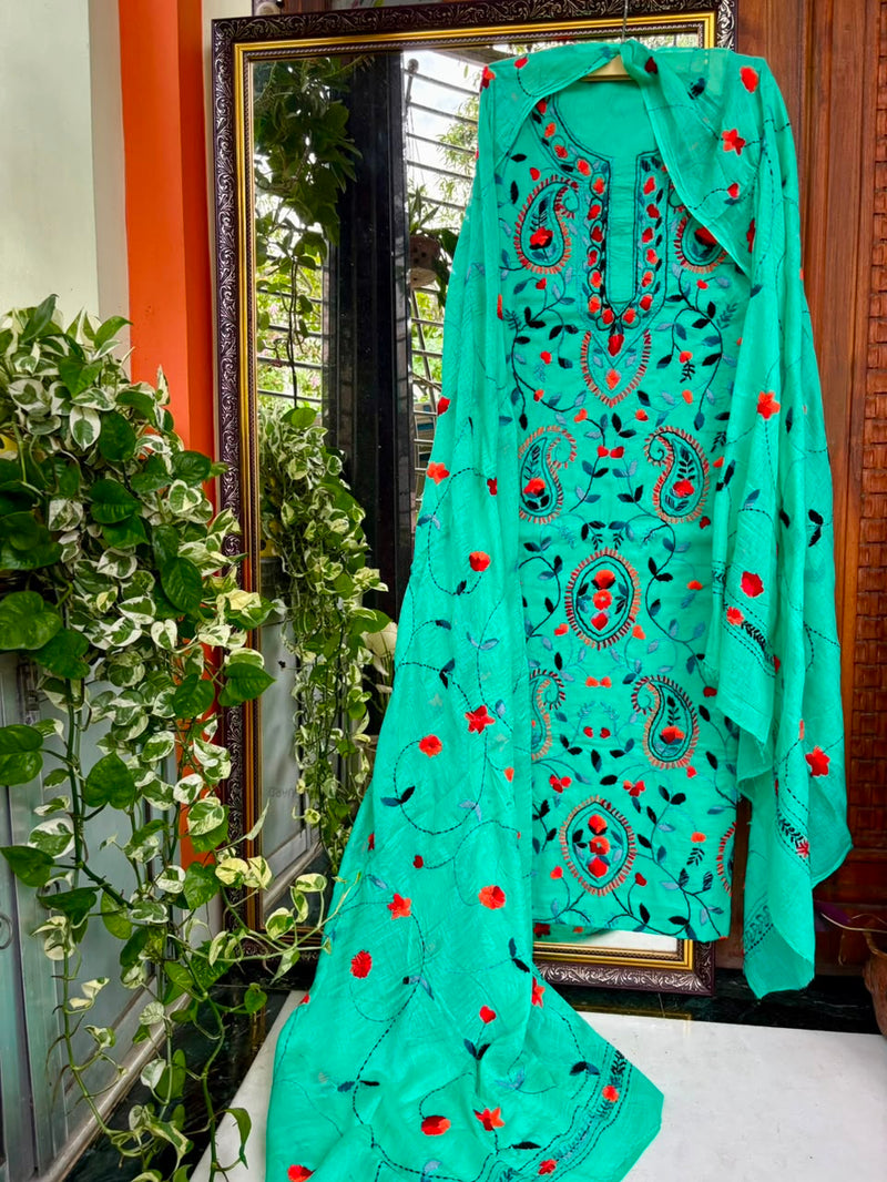 Phulkari Suit in Pure Cotton