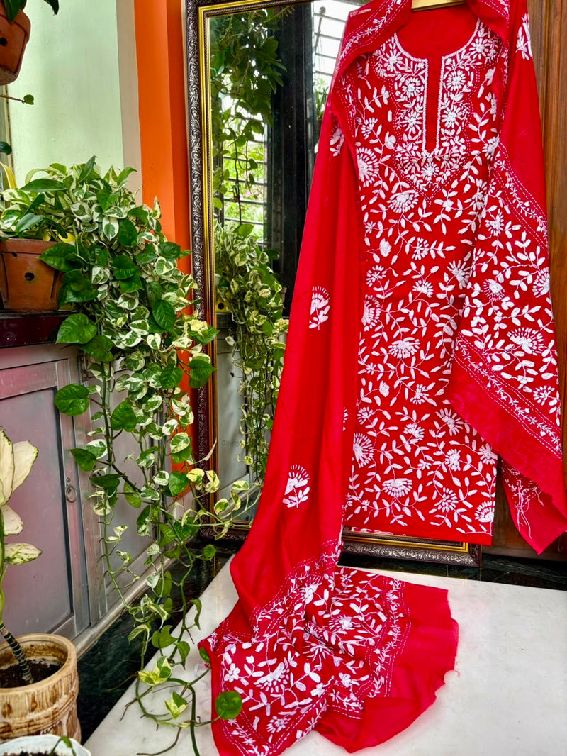 Phulkari Suit in Pure Cotton