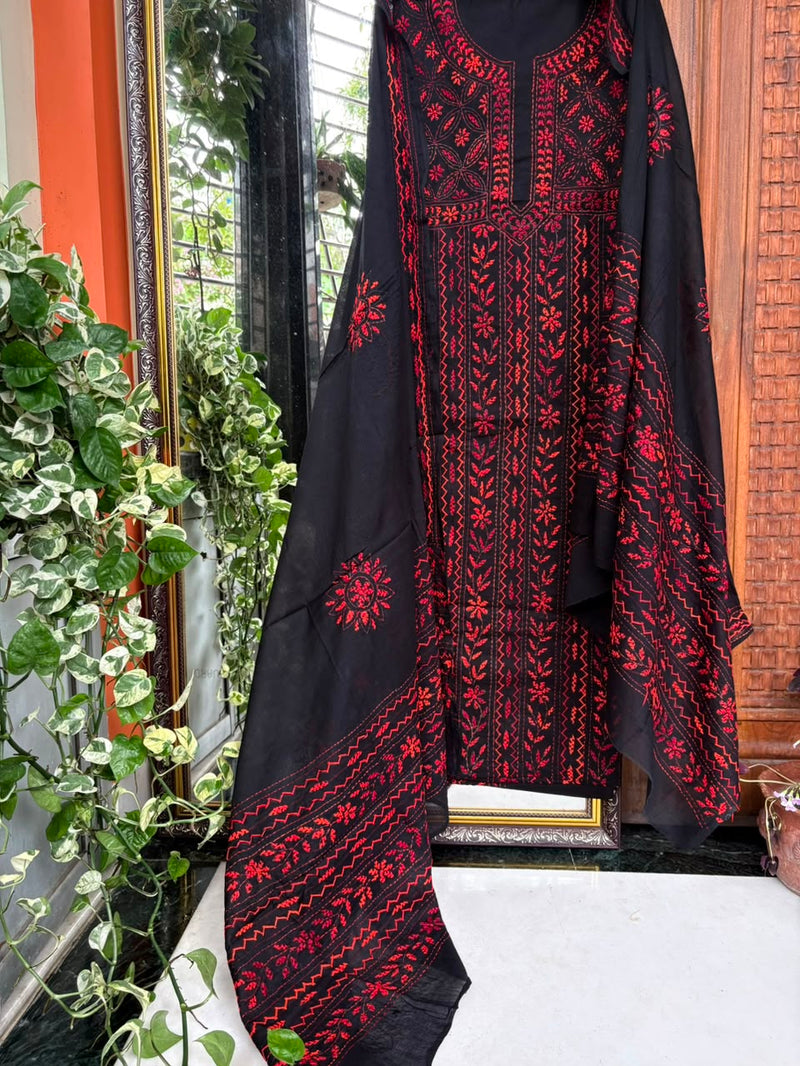 Phulkari Suit in Pure Cotton