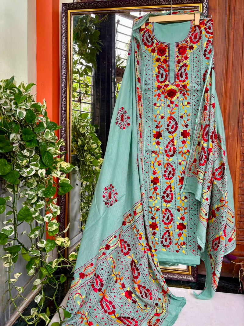 Phulkari Suit in Pure Cotton