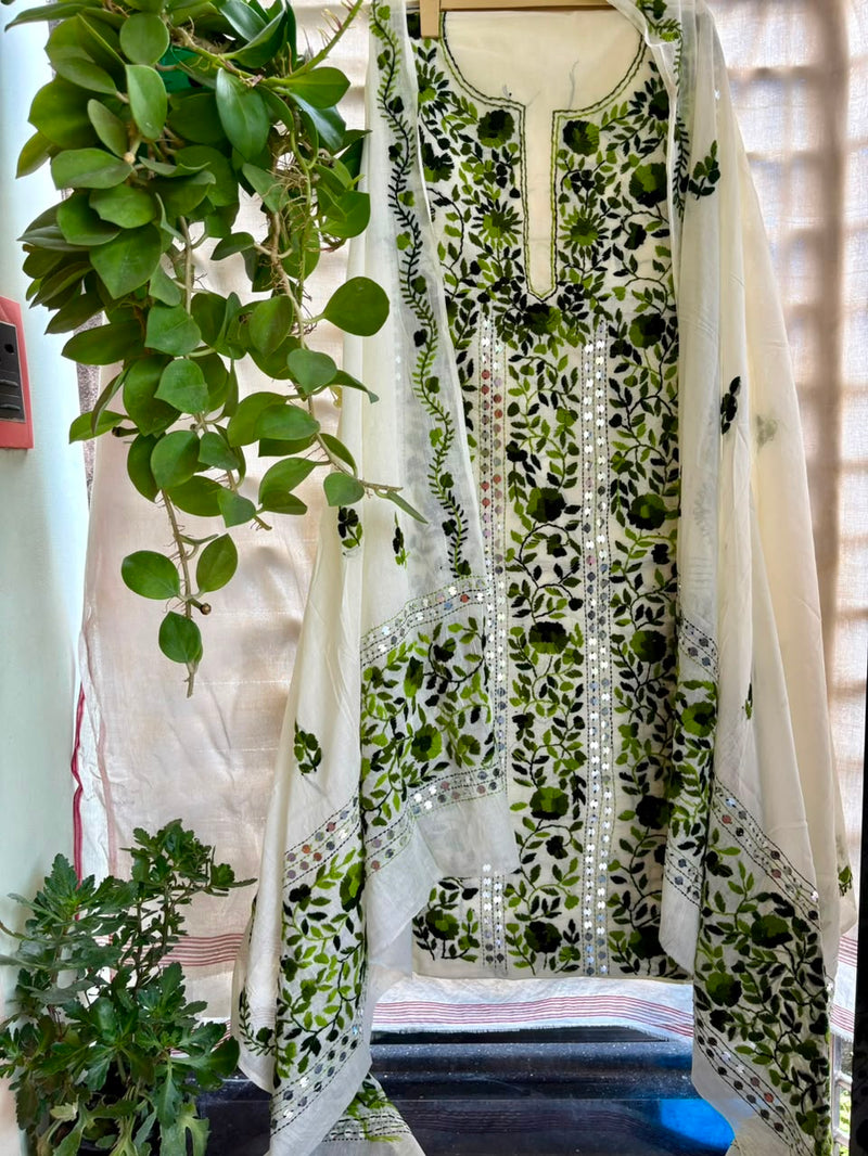 Phulkari Suit in Pure Cotton