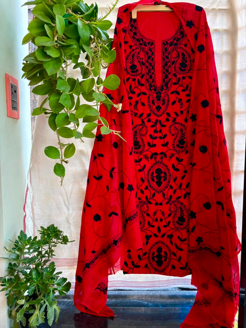 Phulkari Suit in Pure Cotton