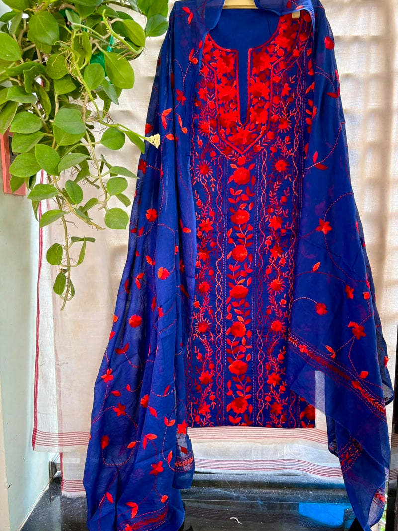 Phulkari Suit in Pure Cotton